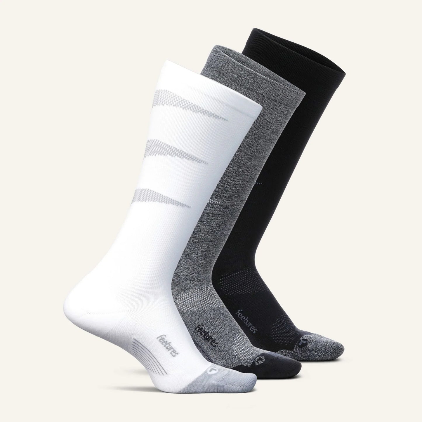 Graduated Compression Light Cushion Knee High 3 Pack